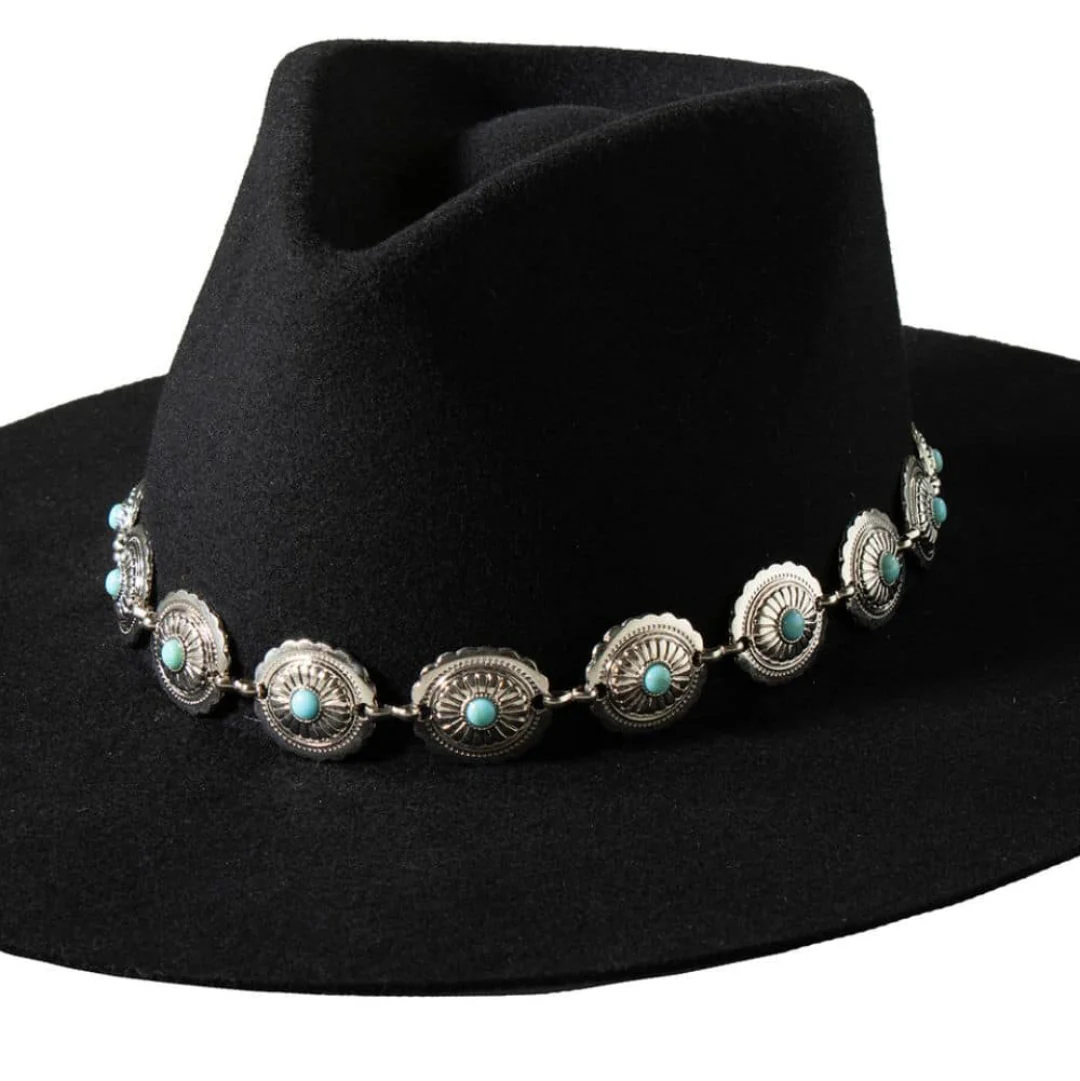 3D Belt Conchos Hatband