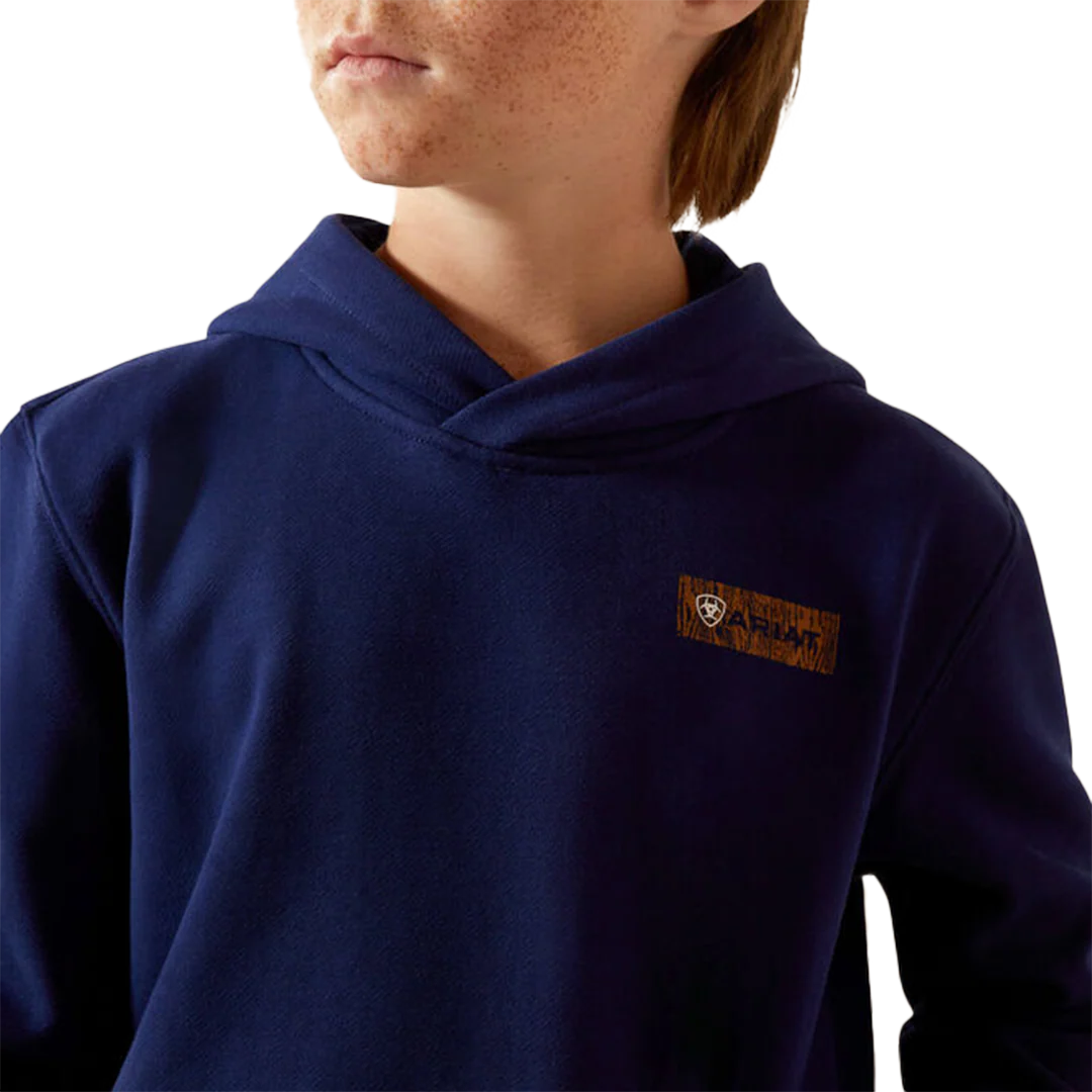 Ariat Boys' Woodshop Stack Hoodie - Image 3