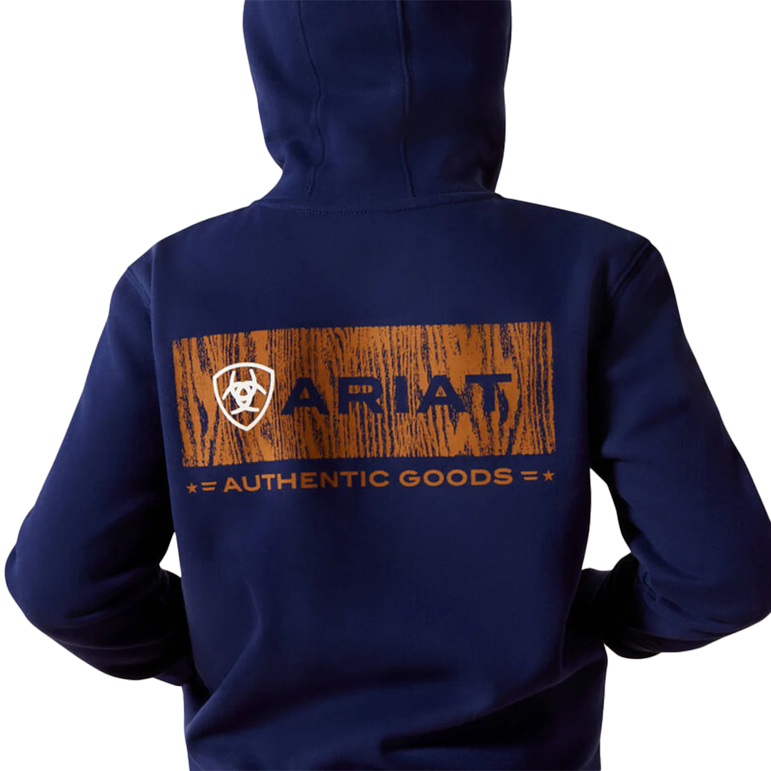 Ariat Boys' Woodshop Stack Hoodie - Image 4