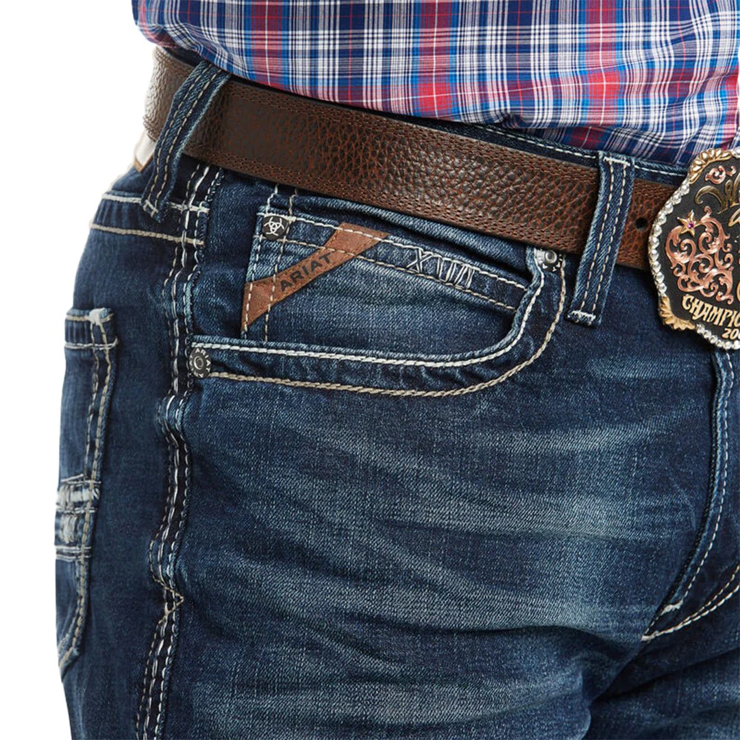 Ariat Men's M4 Low Rise Stretch Adkins Bootcut Jeans - Image 5