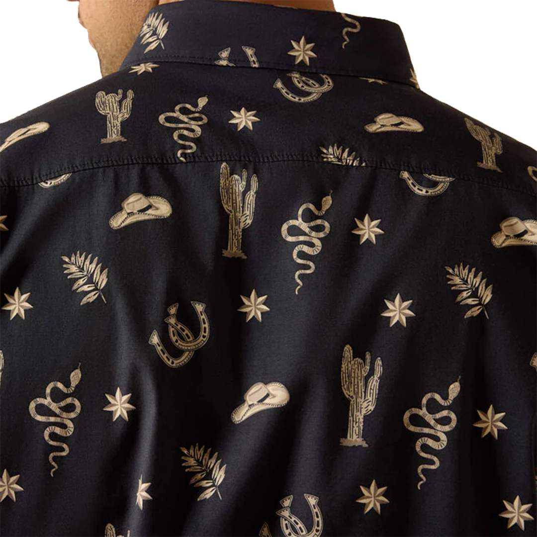 Ariat Men's Mathais Modern Fit Short Sleeve Button Shirt - Image 3