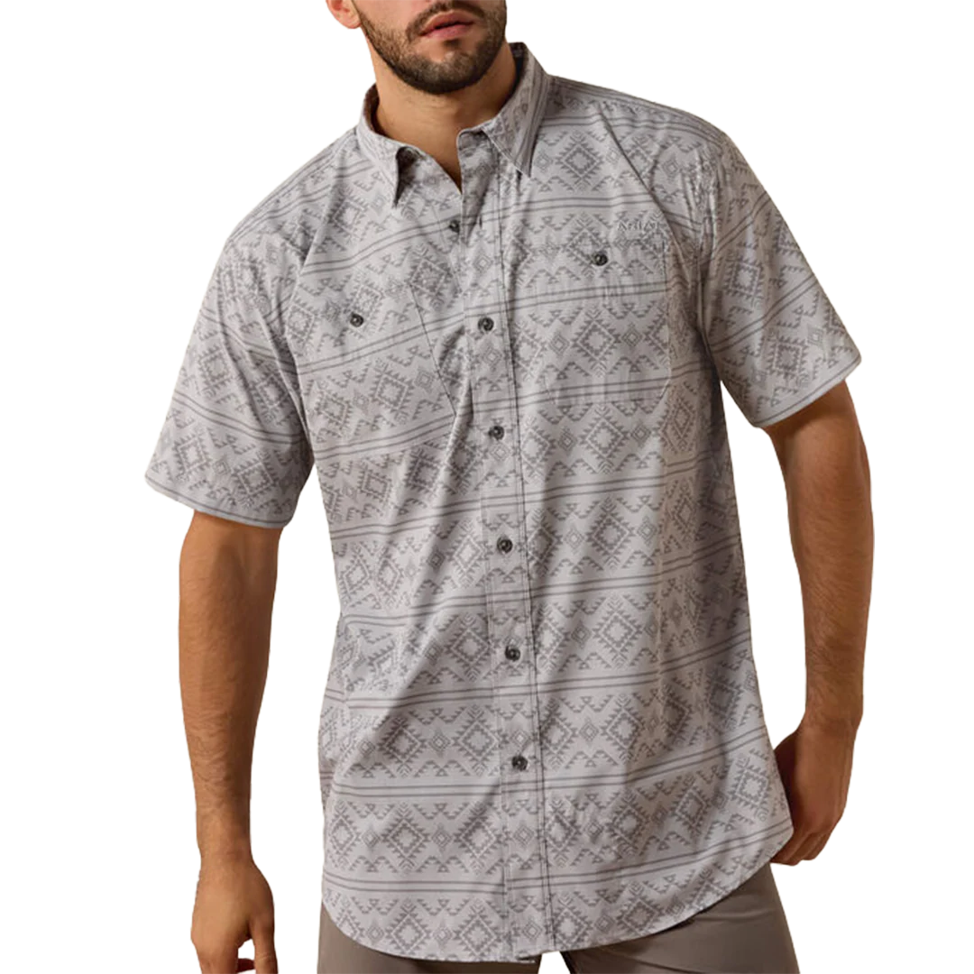Ariat Men's Printed 360 Airflow Classic Fit Short Sleeve Button Shirt