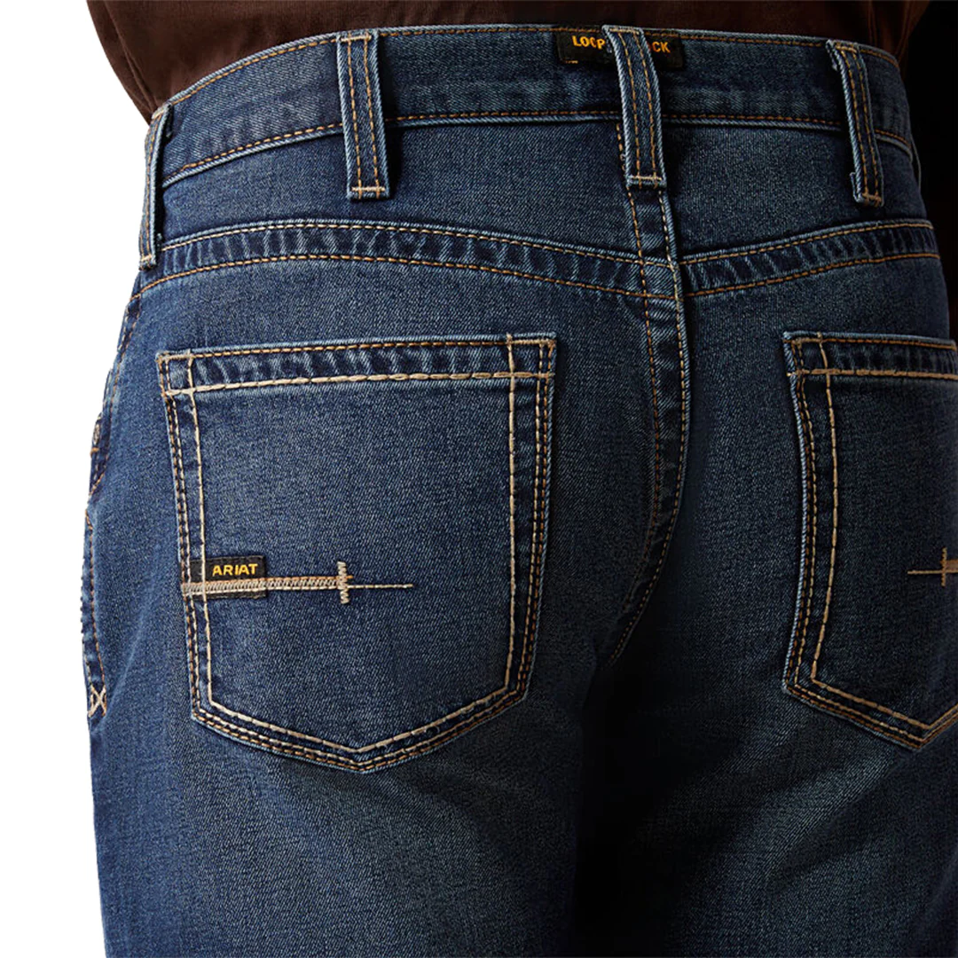 Ariat Men's Rebar M4 Relaxed Acclimatize Bootcut Jeans - Image 4