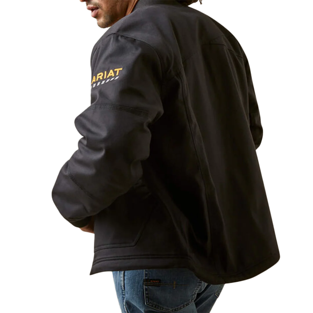 Ariat Men's Rebar Stretch Canvas Bomber Jacket - Image 3