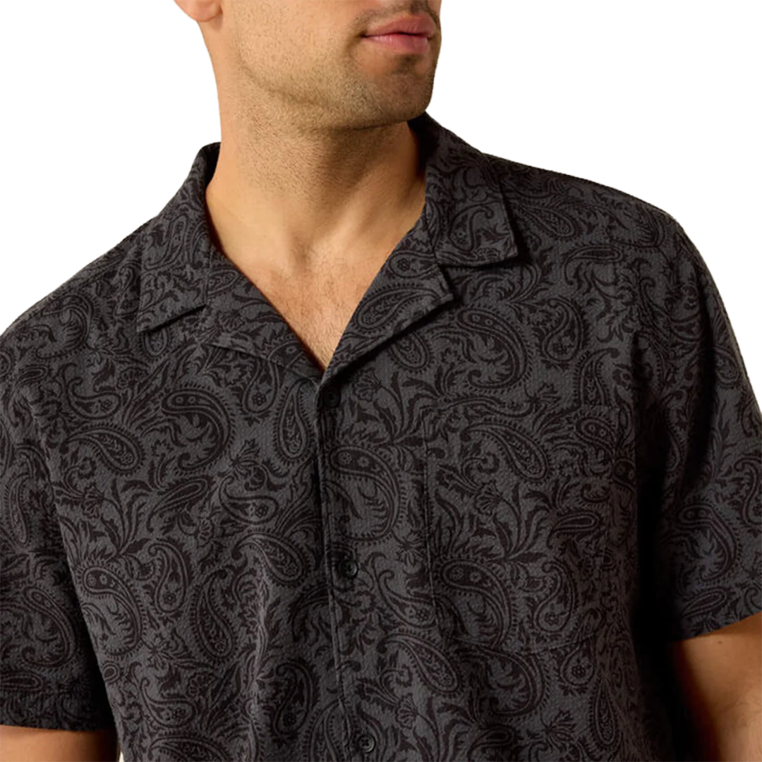Ariat Men's Retro Camp Classic Fit Short Sleeve Button Shirt - Image 3