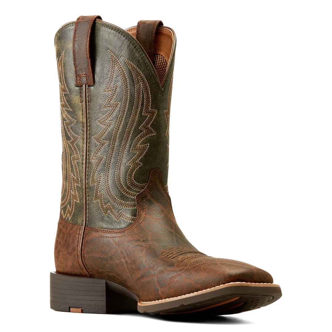 Ariat Men's Sport Big Country Forest Green Cowboy Boots - Image 2