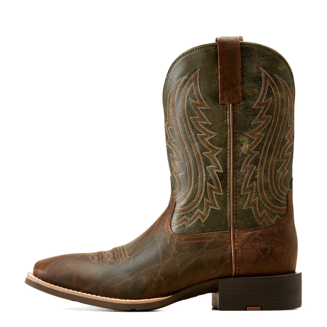 Ariat Men's Sport Big Country Forest Green Cowboy Boots - Image 3