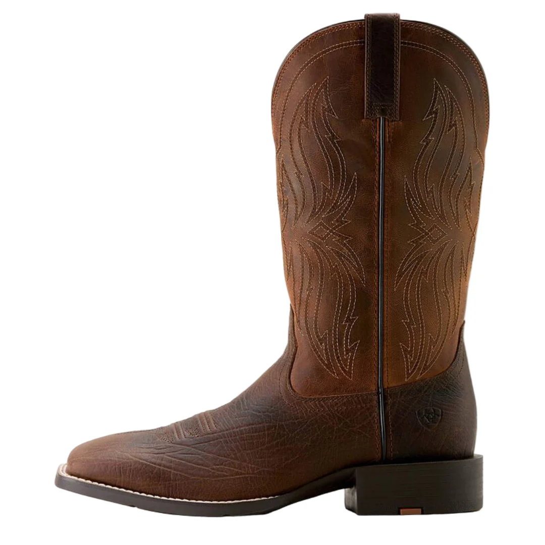 Ariat Men's Sport Rustler Wide Square Toe Cowboy Boots - Image 3