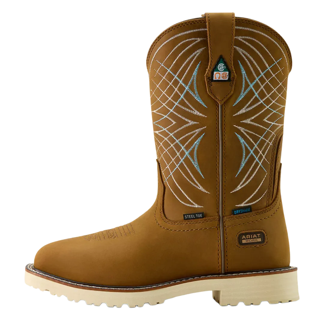 Ariat Work Women's Activator CSA Waterproof Steel Toe Dusted Brown Boots - Image 2
