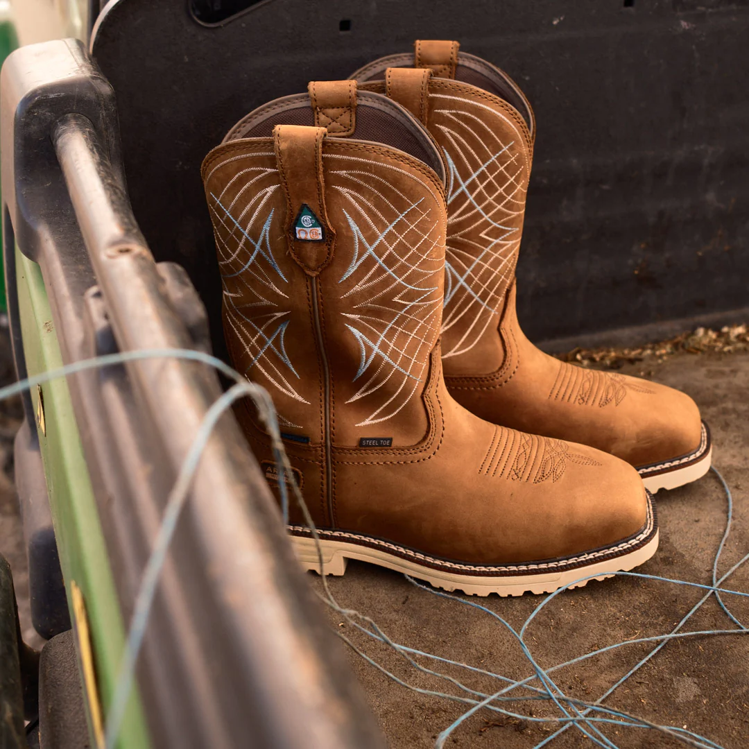 Ariat Work Women's Activator CSA Waterproof Steel Toe Dusted Brown Boots - Image 8