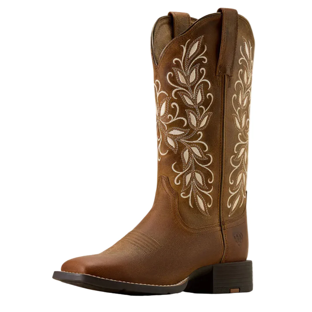 Ariat Women's Round Up Holly Wide Square Toe Western Boot