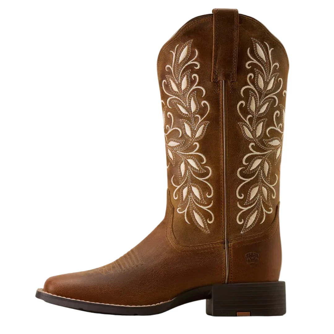 Ariat Women's Round Up Holly Wide Square Toe Western Boot - Image 2