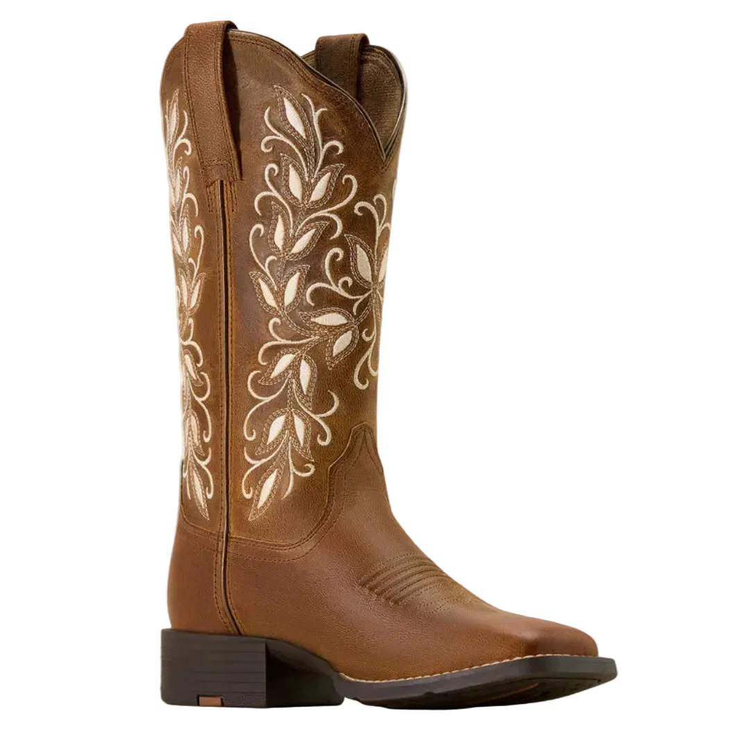 Ariat Women's Round Up Holly Wide Square Toe Western Boot - Image 3
