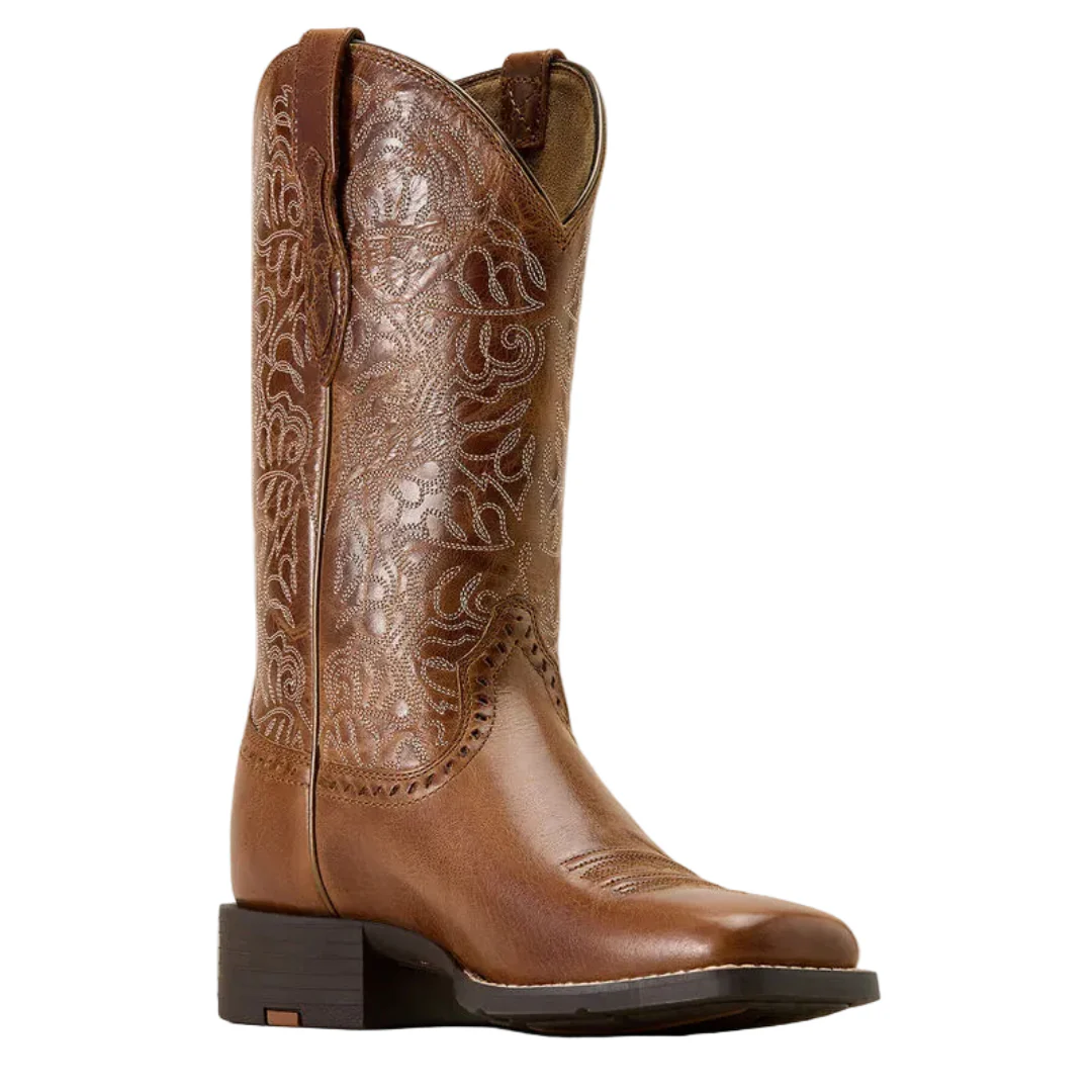 Ariat Women's Round Up Remuda Wide Square Toe Western Boot - Image 3