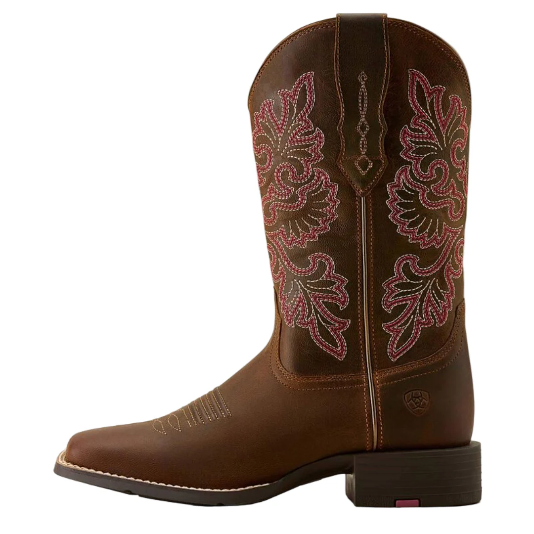 Ariat Women's Round Up StretchFit Wide Square Toe Western Boots - Image 2