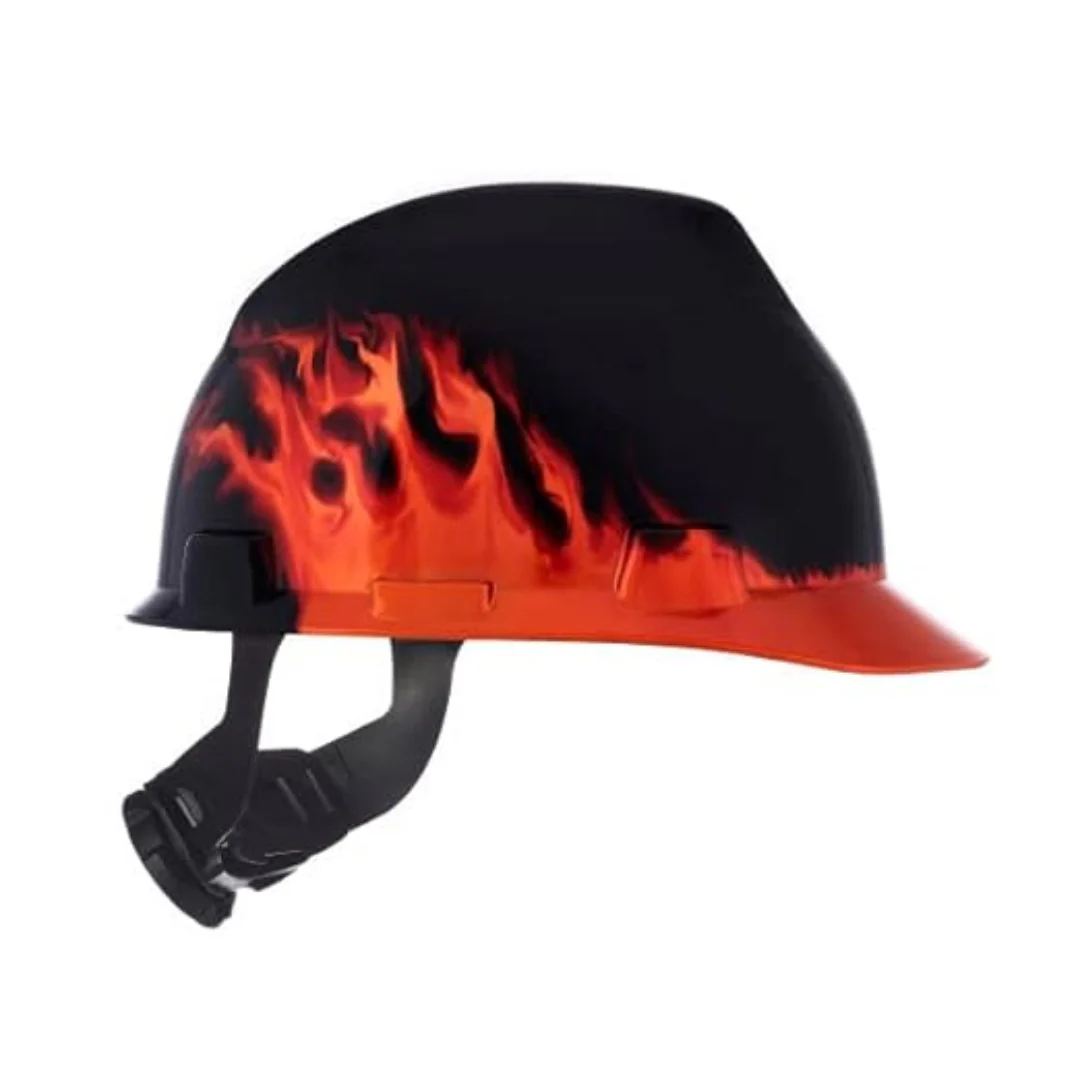 MSA Type 1 Flame Print Specialty V-Gard Protective Cap - Image 3