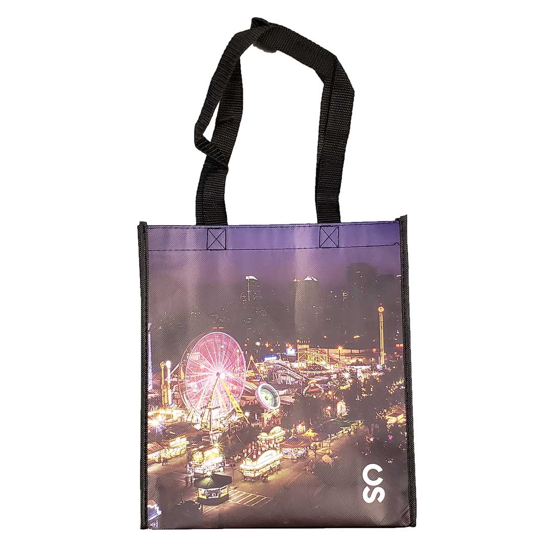 Calgary Stampede Fairground Scene Small Tote Bag