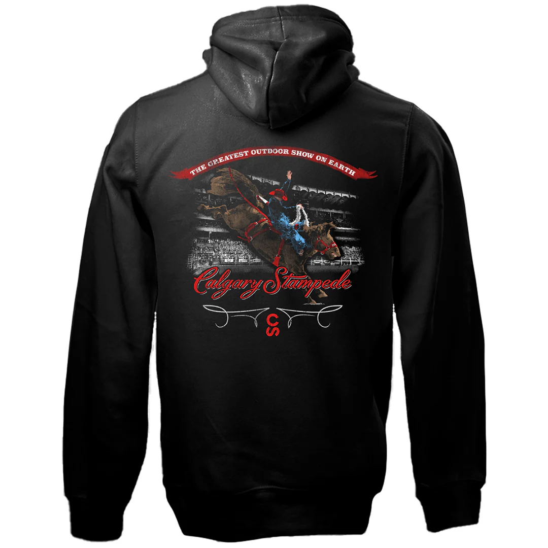 Calgary Stampede Unisex Rodeo Back Print Hoodie - Image 2