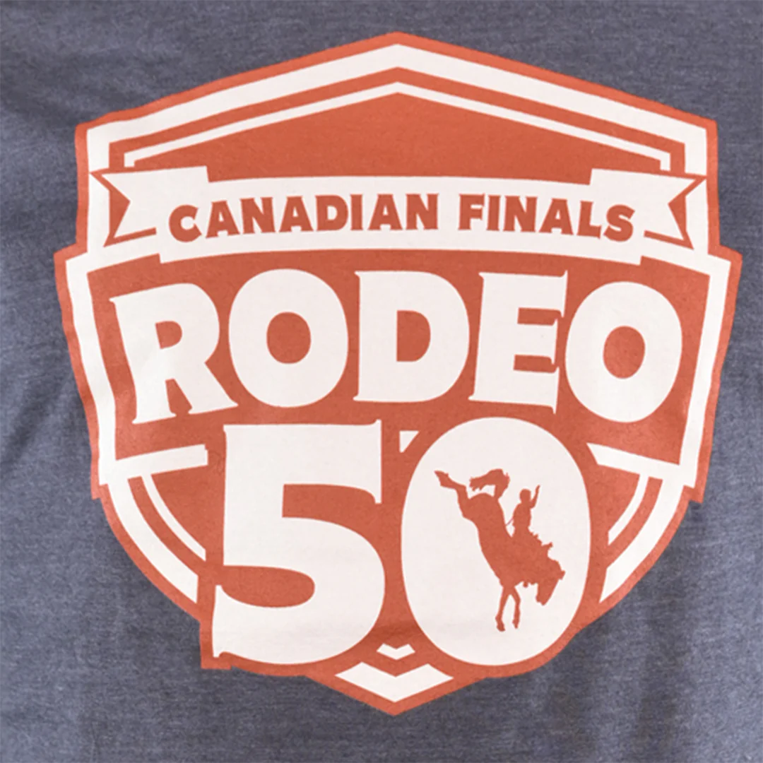 Canadian Finals Rodeo Unisex 50 Logo T-Shirt - Image 2
