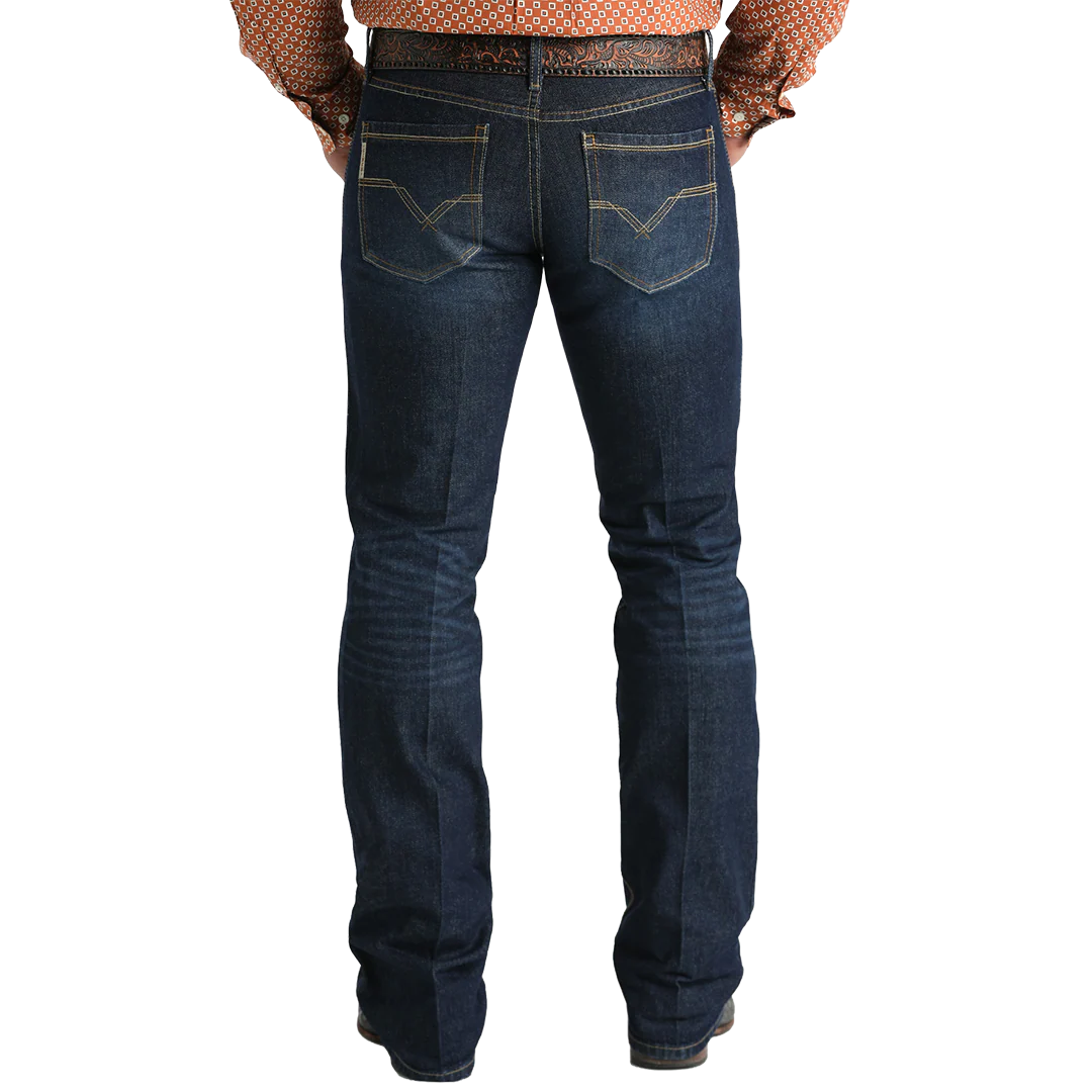 Cinch Men's IAN Slim Fit Rinse Boot Cut Jeans
