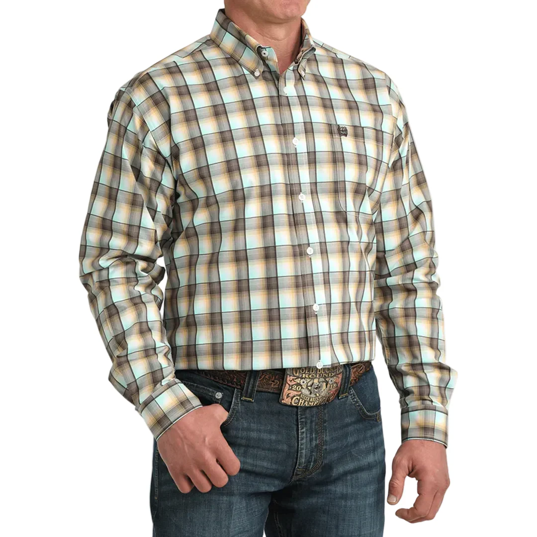 Cinch Men's Plaid Long Sleeve Button Shirt - Image 2