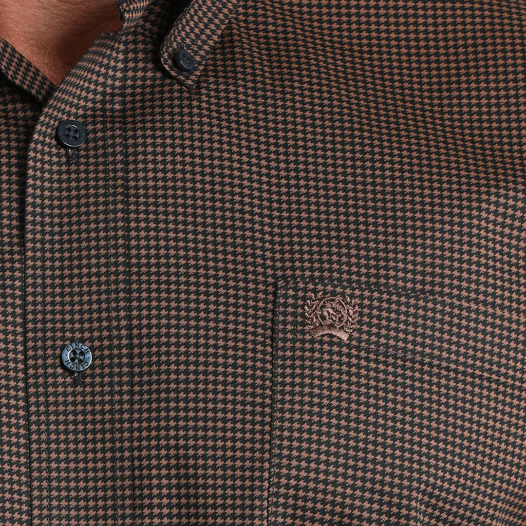 Cinch Men's Plaid Print Long Sleeve Button Shirt - Image 2