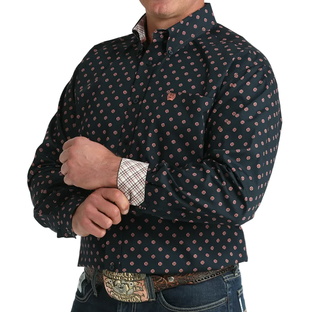 Cinch Men's Print Long Sleeve Button Shirt - Image 2