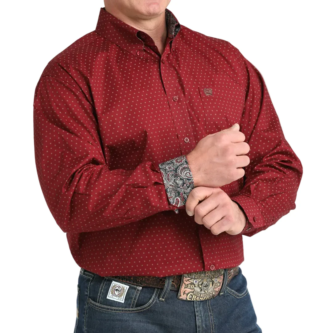 Cinch Men's Print Long Sleeve Button Shirt - Image 2