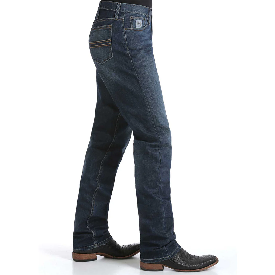 Cinch Men's Silver Label Performance Stretch Mid Rise Slim Fit Straight Leg Jeans - Image 3