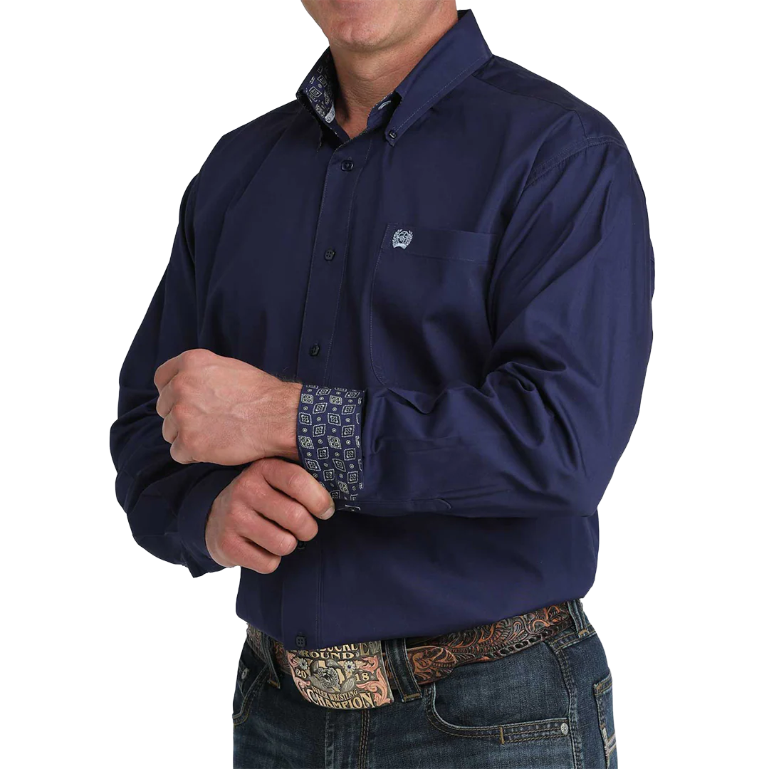 Cinch Men's Solid Long Sleeve Button Shirt - Image 2