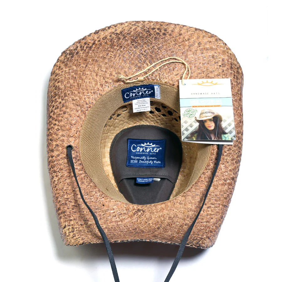 Conner Hats Women's Sadie Shapeable Raffia Straw Cowboy Hat - Image 2