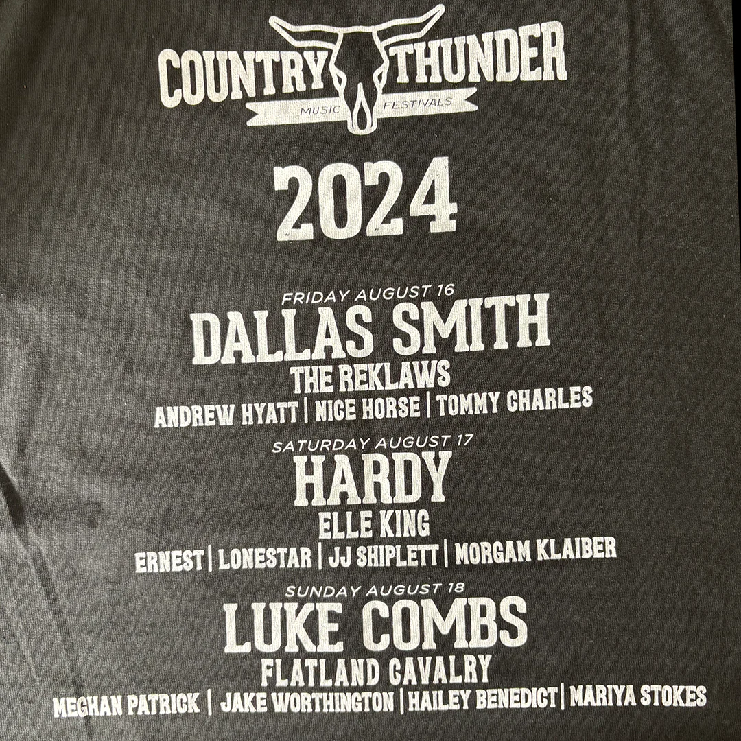 Country Thunder Unisex Alberta Tour 2024 T-Shirt - Image 2