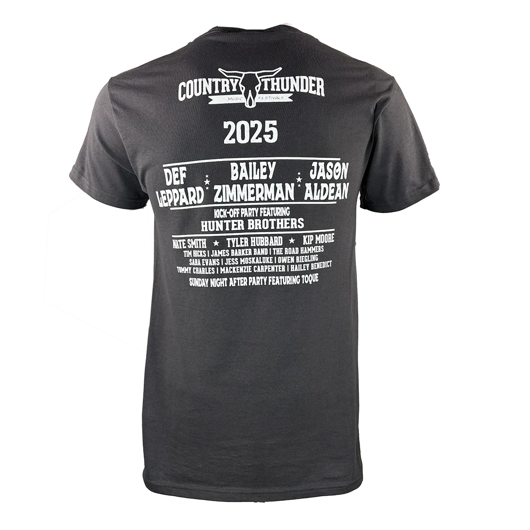 Country Thunder Unisex Saskatchewan Tour 2025 T-Shirt - Image 2