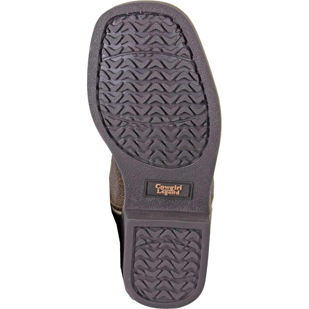 Cowgirl Legend Girls' Paisley Stitched Cowgirl Boots - Image 5