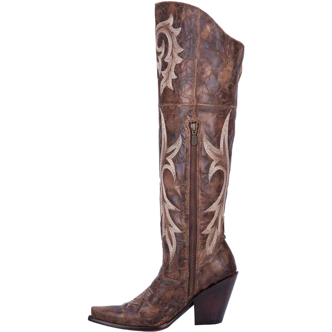 Dan Post Women's Jilted Leather Over the Knee Cowgirl Boots - Image 3