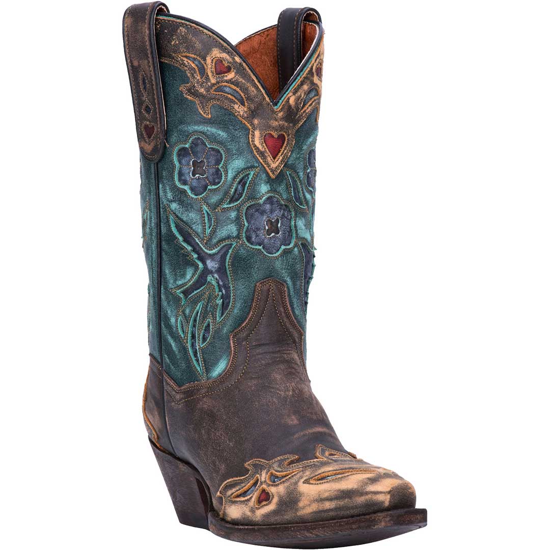 Dan Post Women's Vintage Bluebird Snip Toe Cowgirl Boots - Image 2