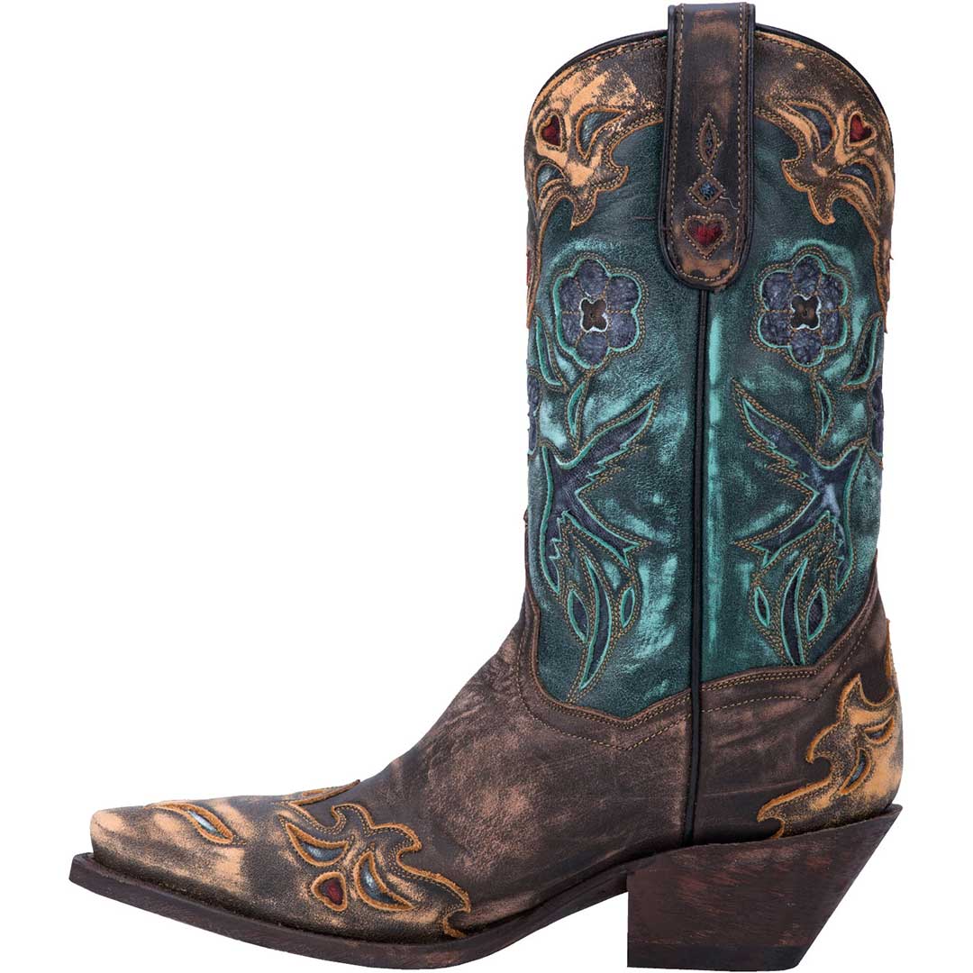 Dan Post Women's Vintage Bluebird Snip Toe Cowgirl Boots - Image 4