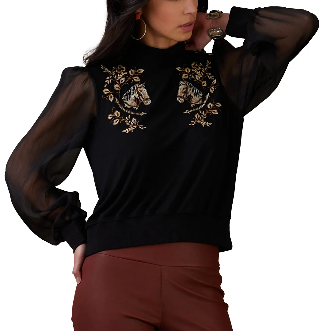 Double D Ranch Women's Long Ride Top - Image 2