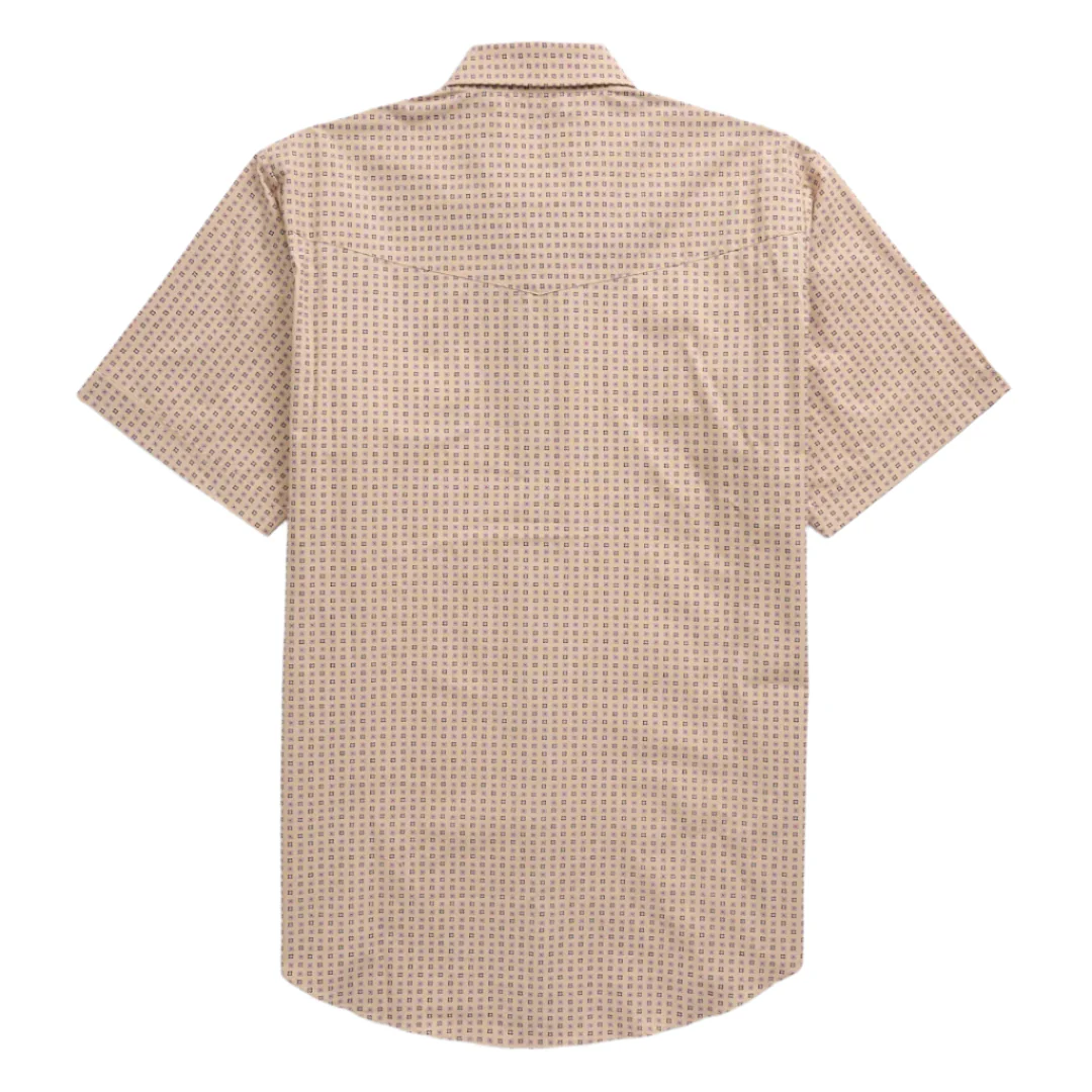 Ely Cattleman Men's Geometric Print Short Sleeve Snap Shirt - Image 2