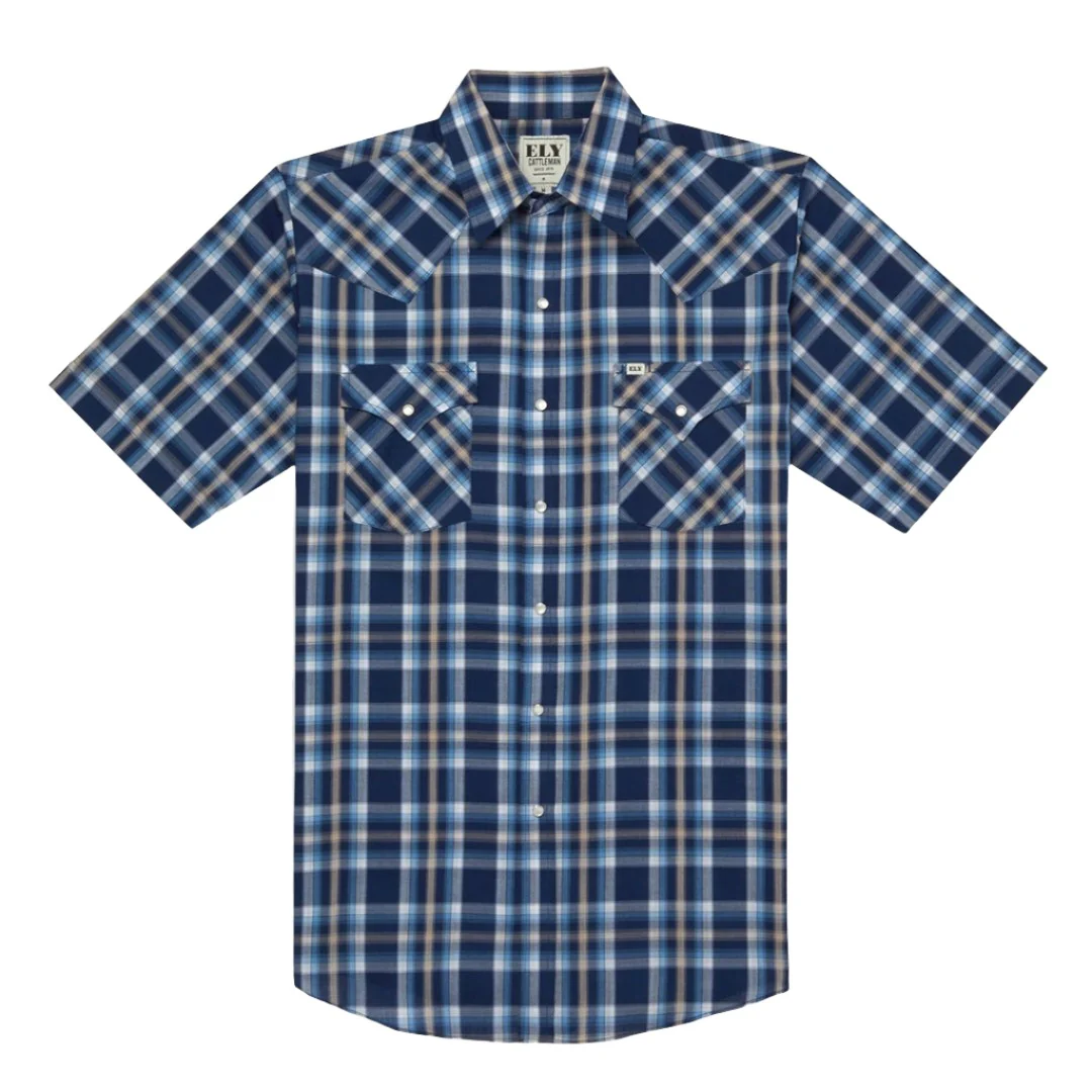 Ely Cattleman Men's Plaid Western Snap Shirt
