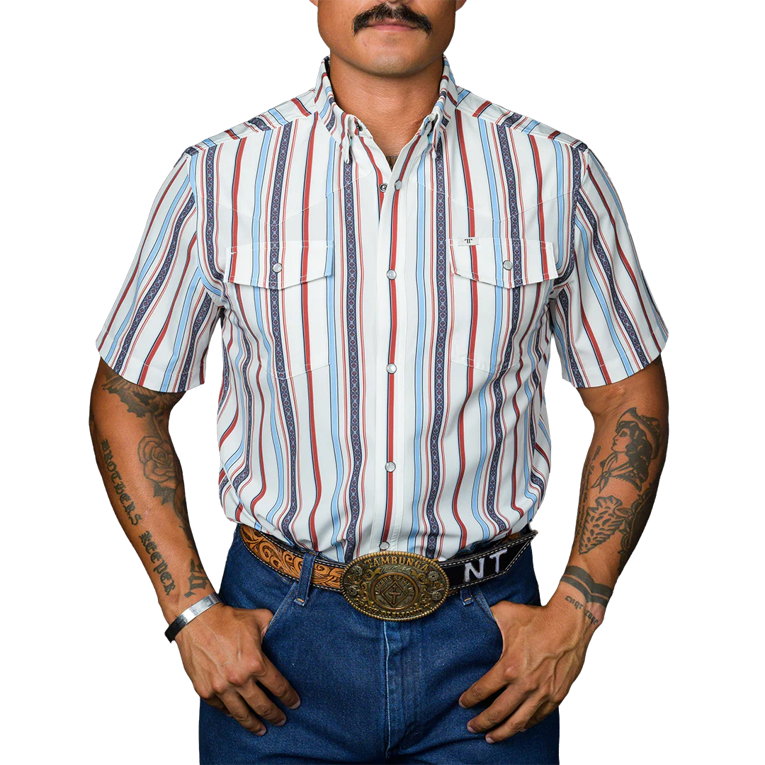 Ferrell Men's The Brooks Short Sleeve Snap Shirt