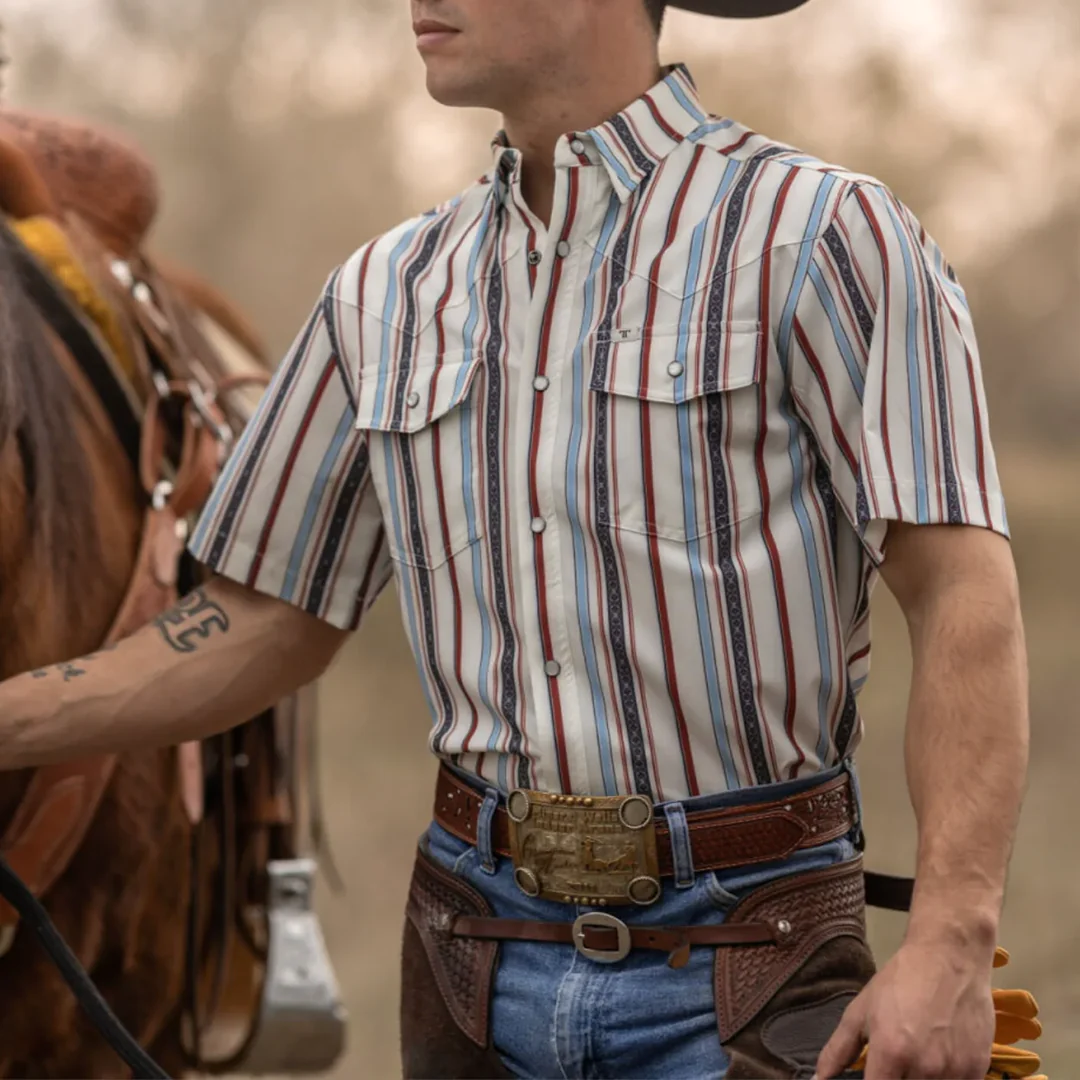Ferrell Men's The Brooks Short Sleeve Snap Shirt - Image 4