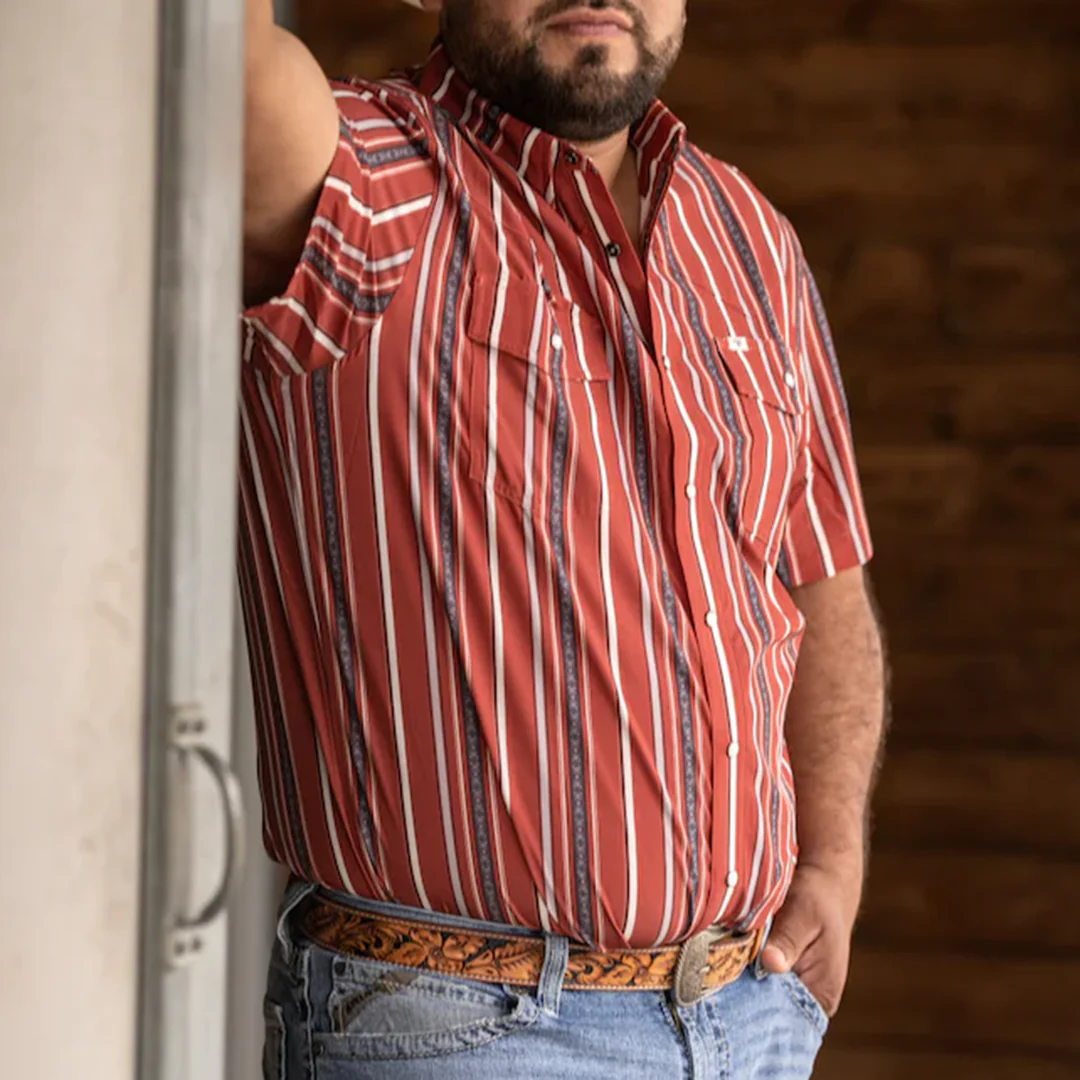 Ferrell Men's The Brooks Short Sleeve Snap Shirt - Image 4