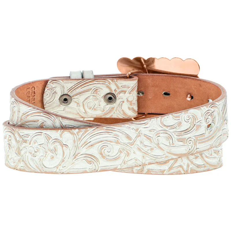 Hooey Brands Women's "Stella" Hand Tooled Filigree Belt - Image 2