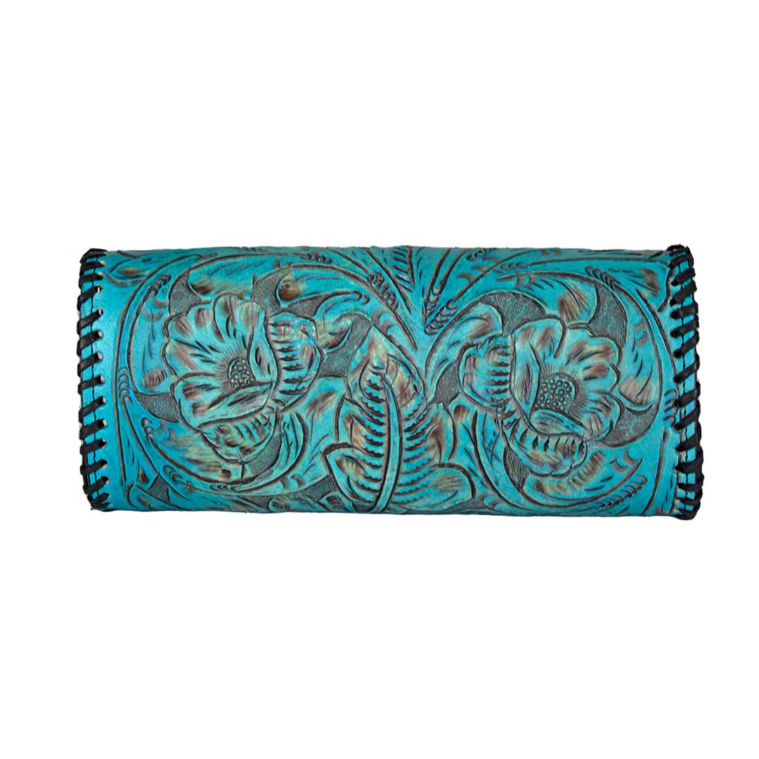 Juan Antonio Hand Tooled Latch Crossbody Clutch - Image 11