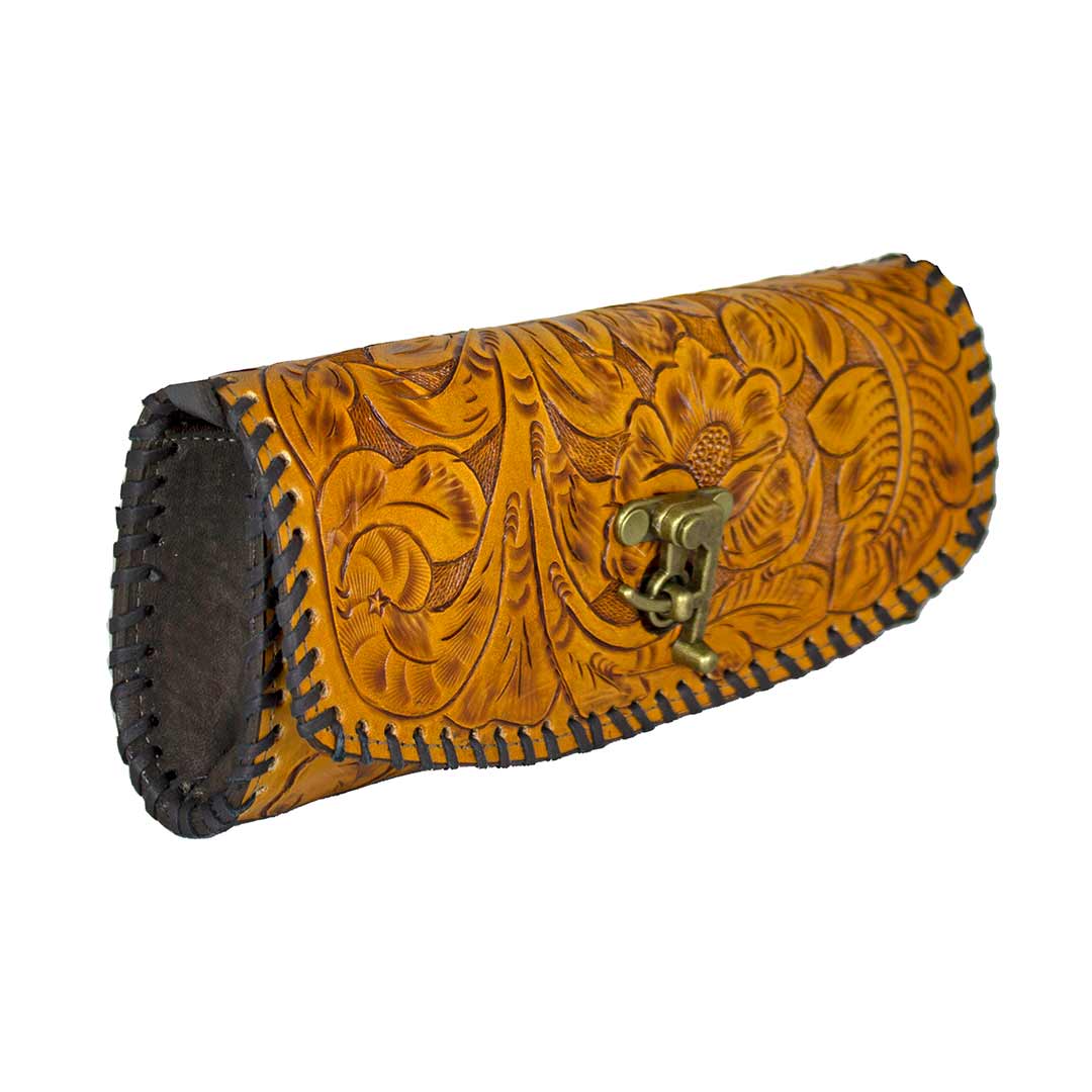 Juan Antonio Hand Tooled Latch Crossbody Clutch - Image 7