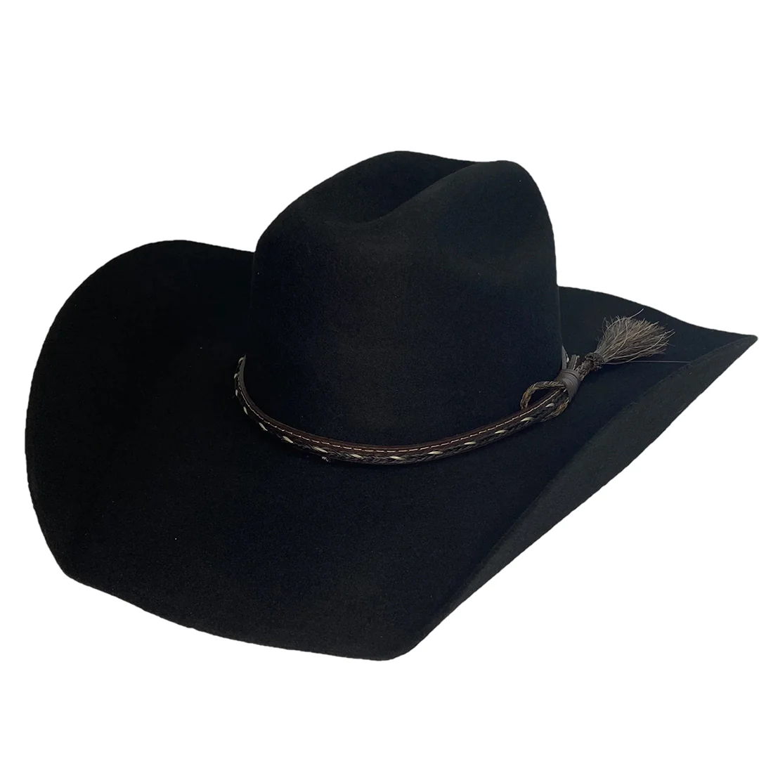 Justin 2X Wool With Braided Horse Hair Band Hat