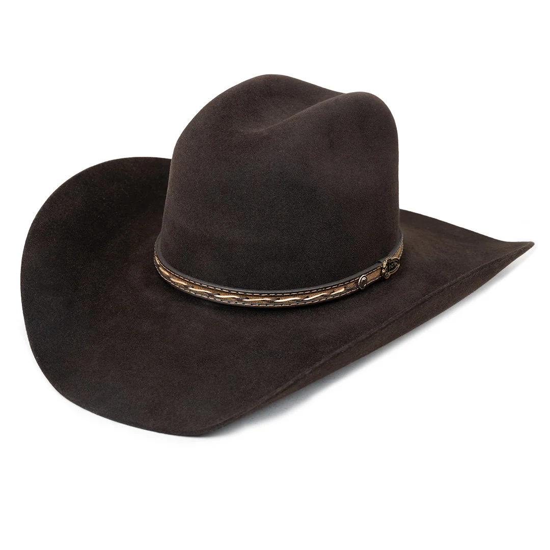 Justin Bent Rail Crowell 6X Fur Felt Cowboy Hat