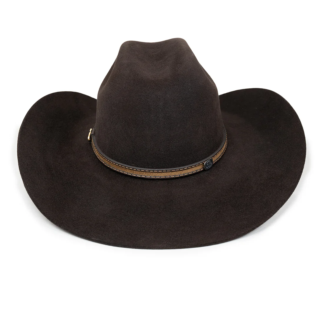 Justin Bent Rail Crowell 6X Fur Felt Cowboy Hat - Image 4