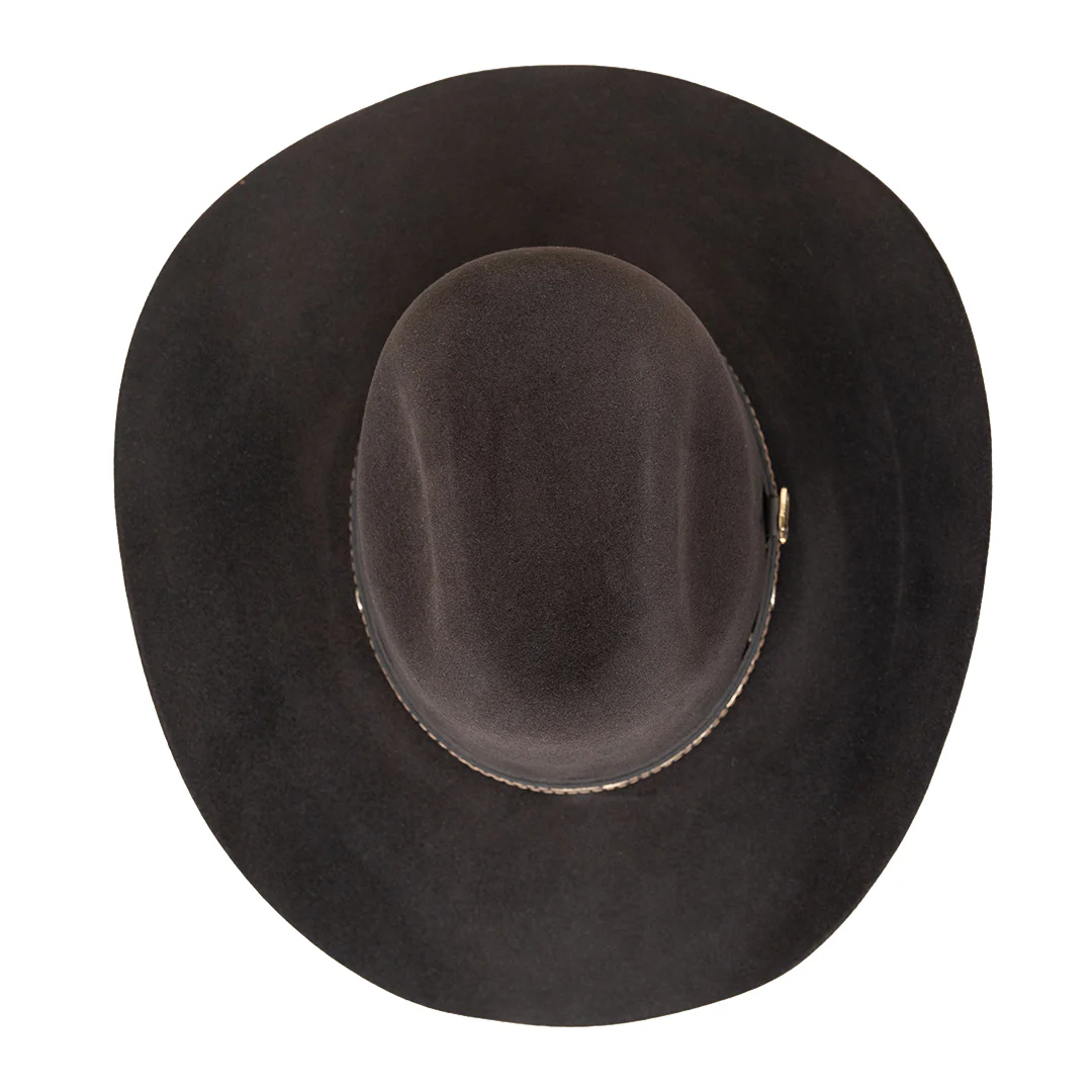 Justin Bent Rail Crowell 6X Fur Felt Cowboy Hat - Image 5